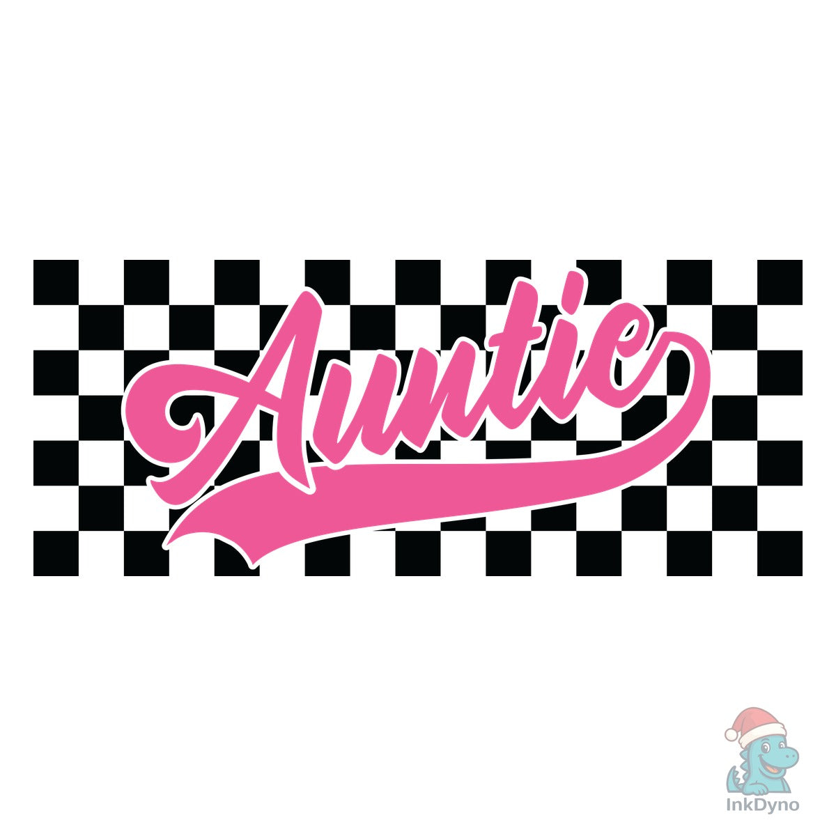 Aunt Retro Auntie Checkered Auntie
