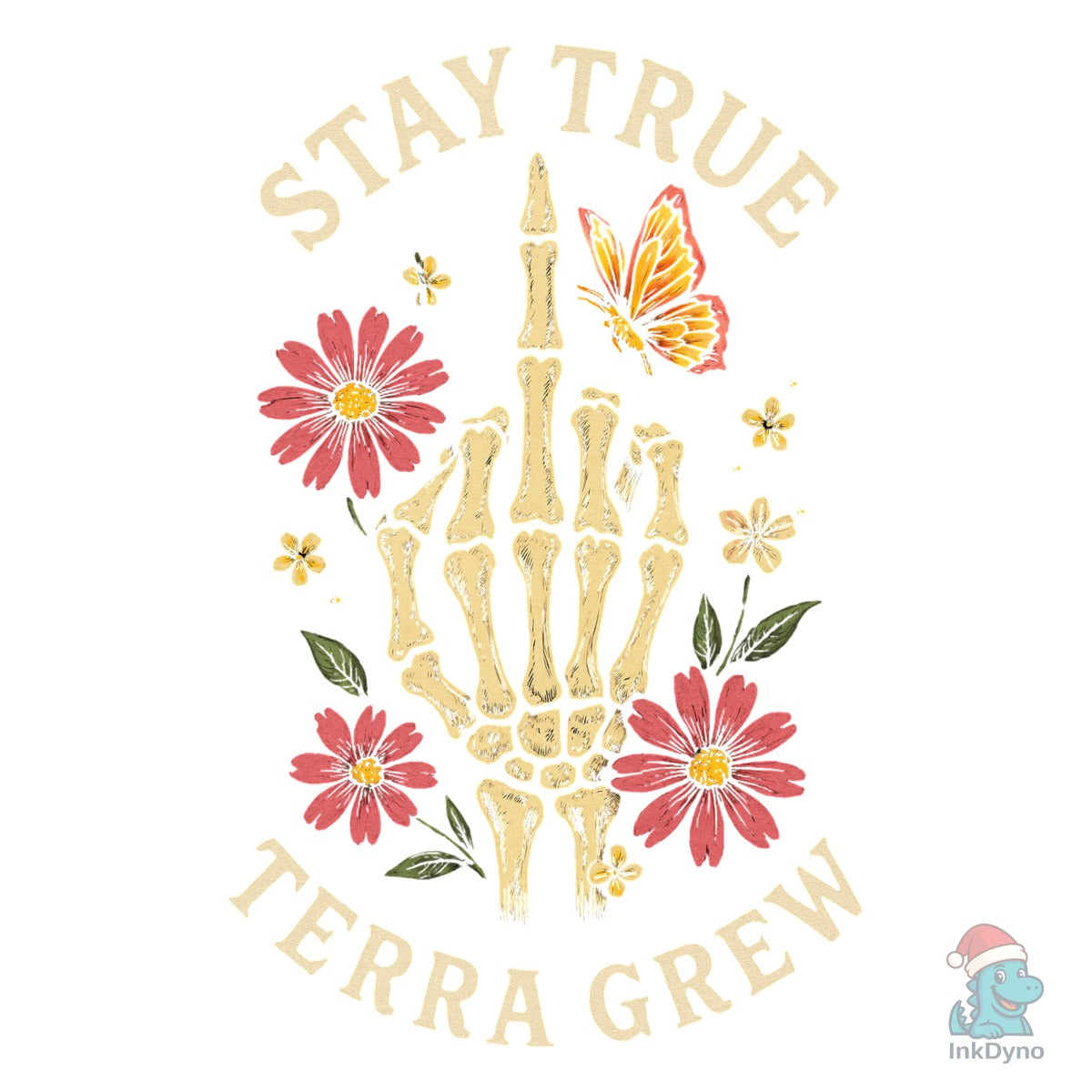 Stay True Skeleton Hand