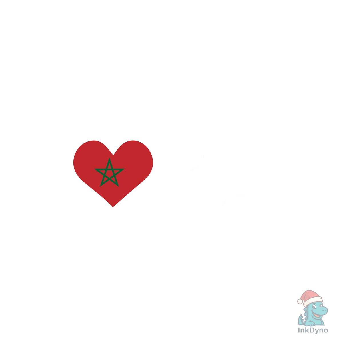Morocco Flag Football Soccer Heartbeat