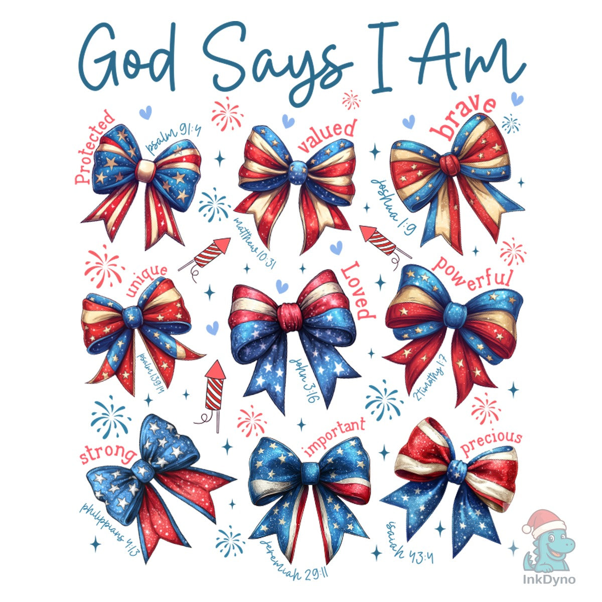 God Says I Am 4th of July Christian