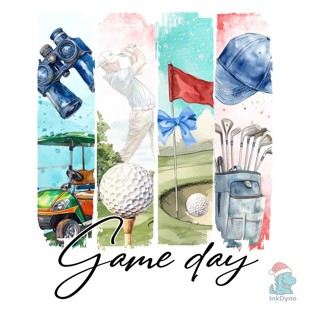 Game Day Golf Golf Brushstroke