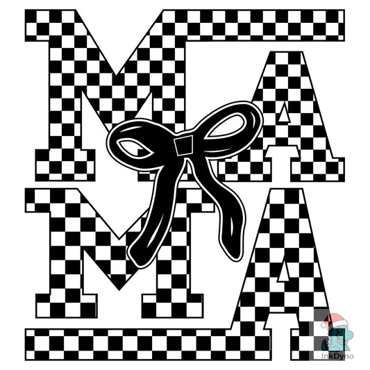 Retro Mama Checkered Coquette - DTF Transfer