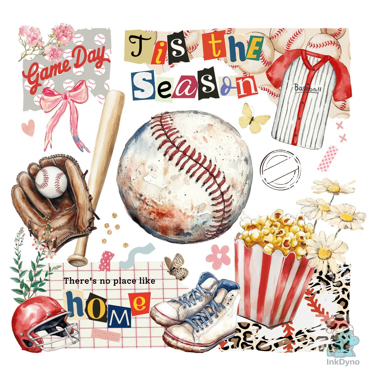 Retro Baseball Game Day Patchwork