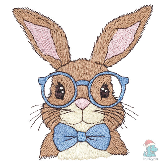 Faux Embroidery Easter Bunny Face - DTF Transfer