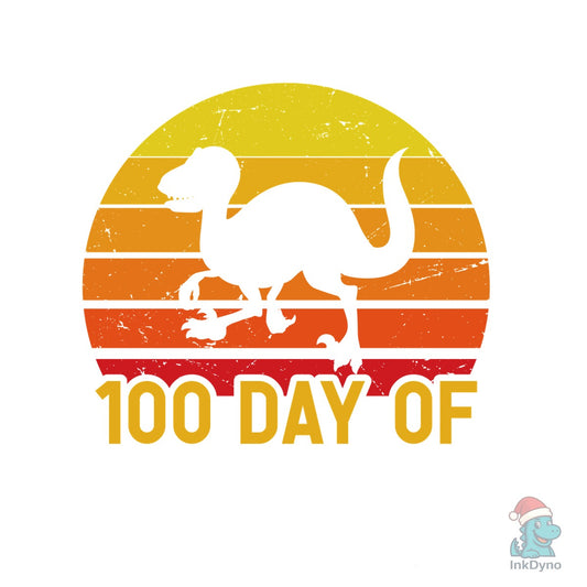 Roaring in to 100 Day of School Shirt - DTF Transfer