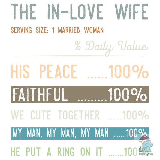 The in Love Husband the in Love Wife - DTF Transfer