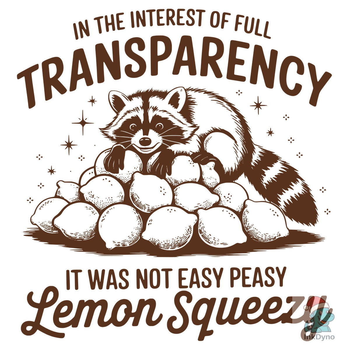 Lemon Squeezy Funny Sarcastic Raccoon SV