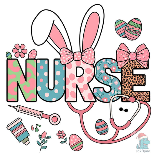Nurse Easter Bunny Easter Nurse - DTF Transfer
