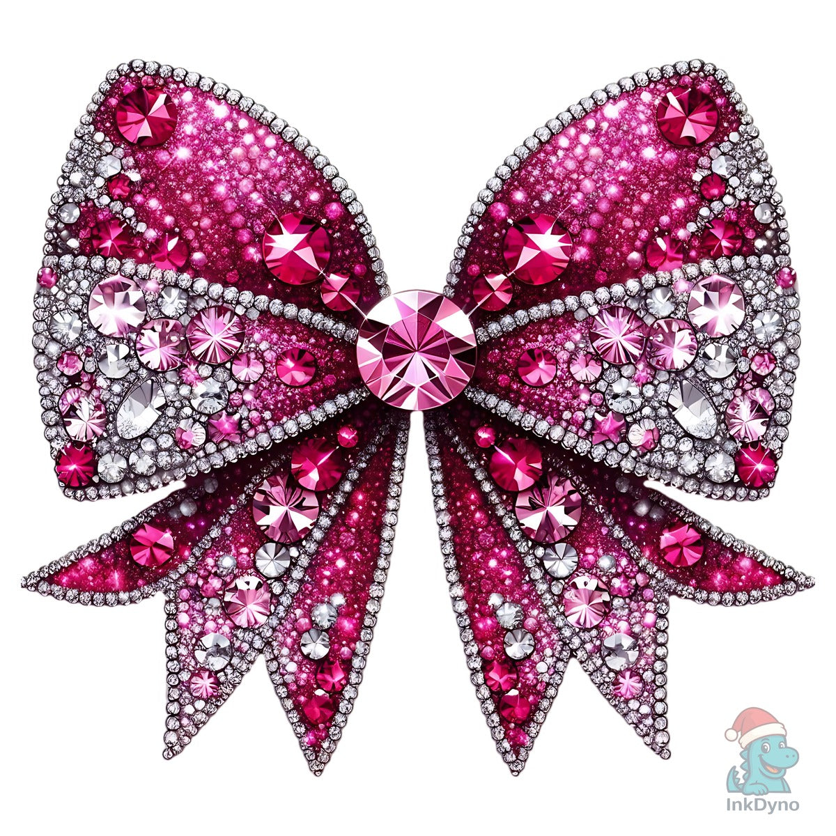 3D Glitter Crystal Rhinestone Bow