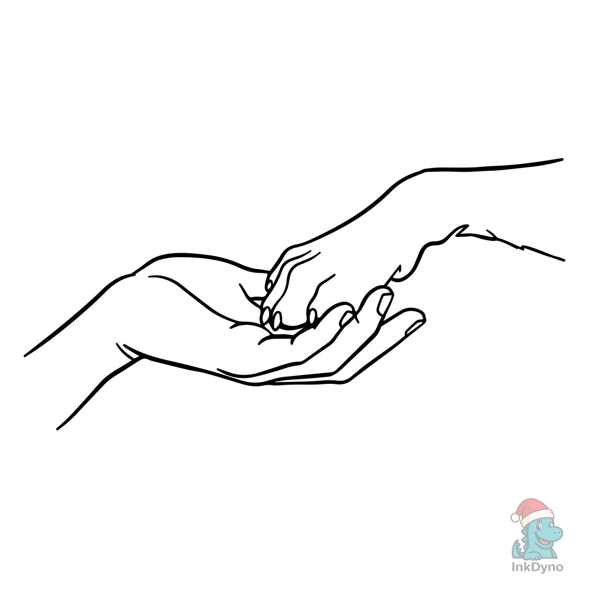 Paw and Hand Dog Mom Dog Paw