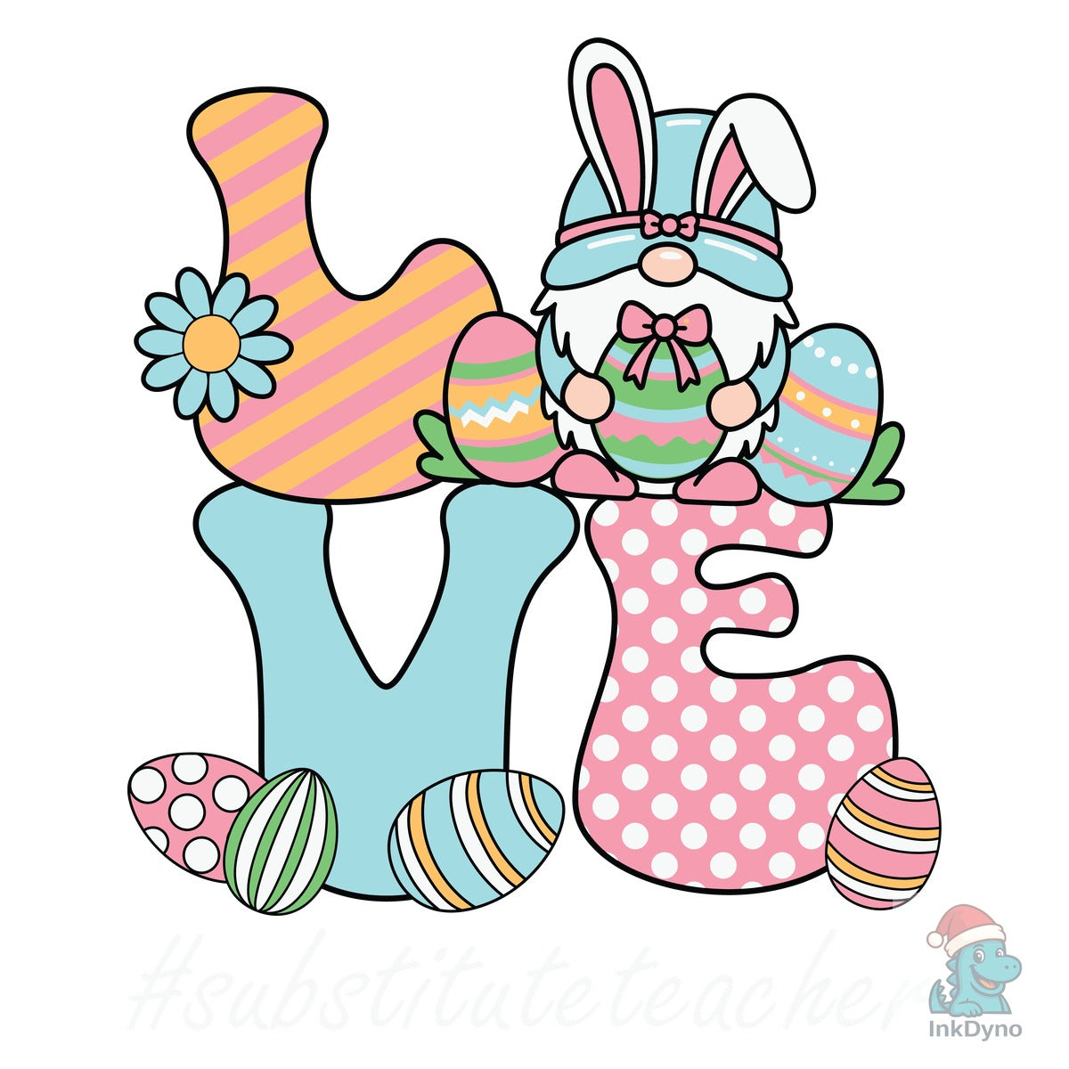 Substitute Teacher Love Cute Easter