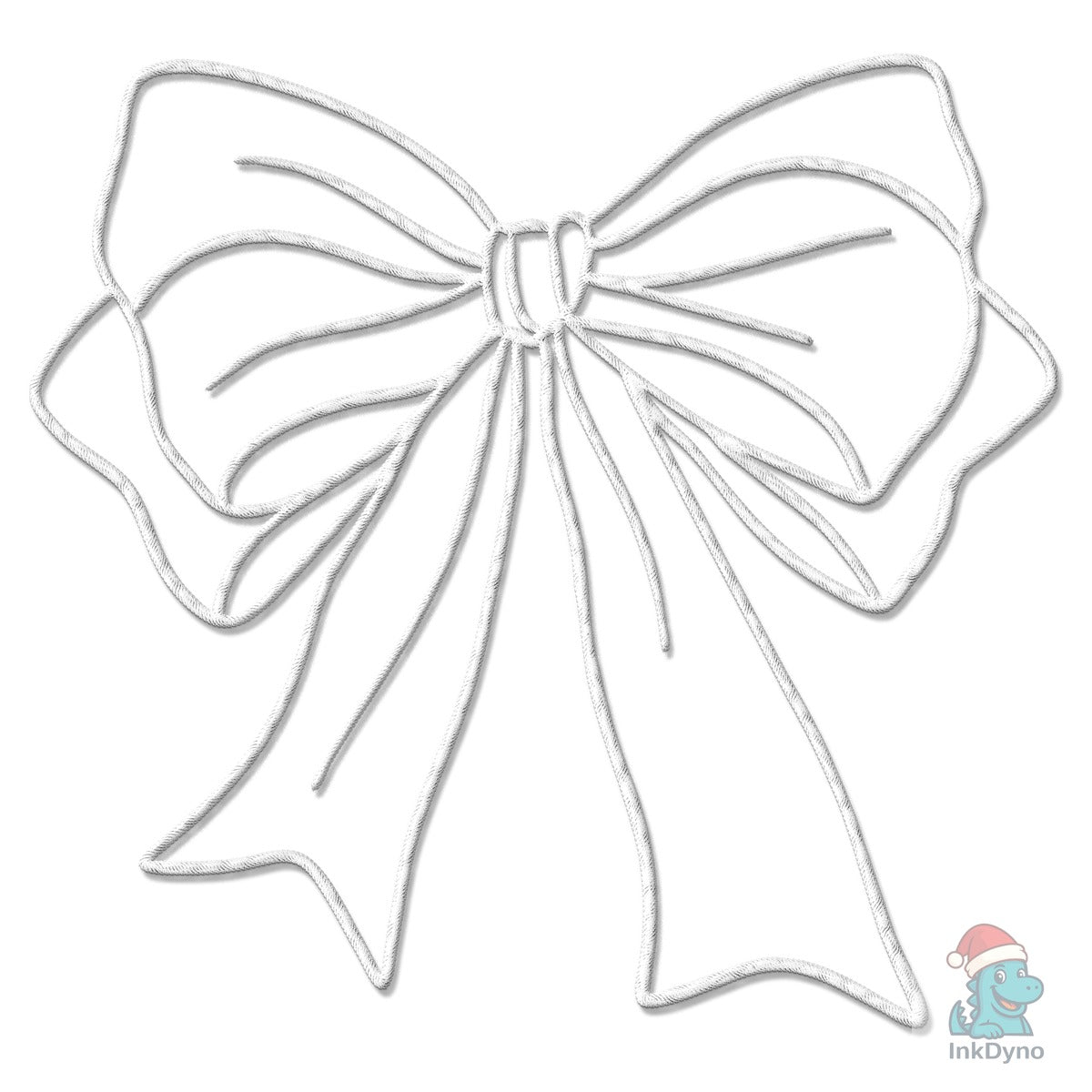White Lace Coquette Bow Appliqué