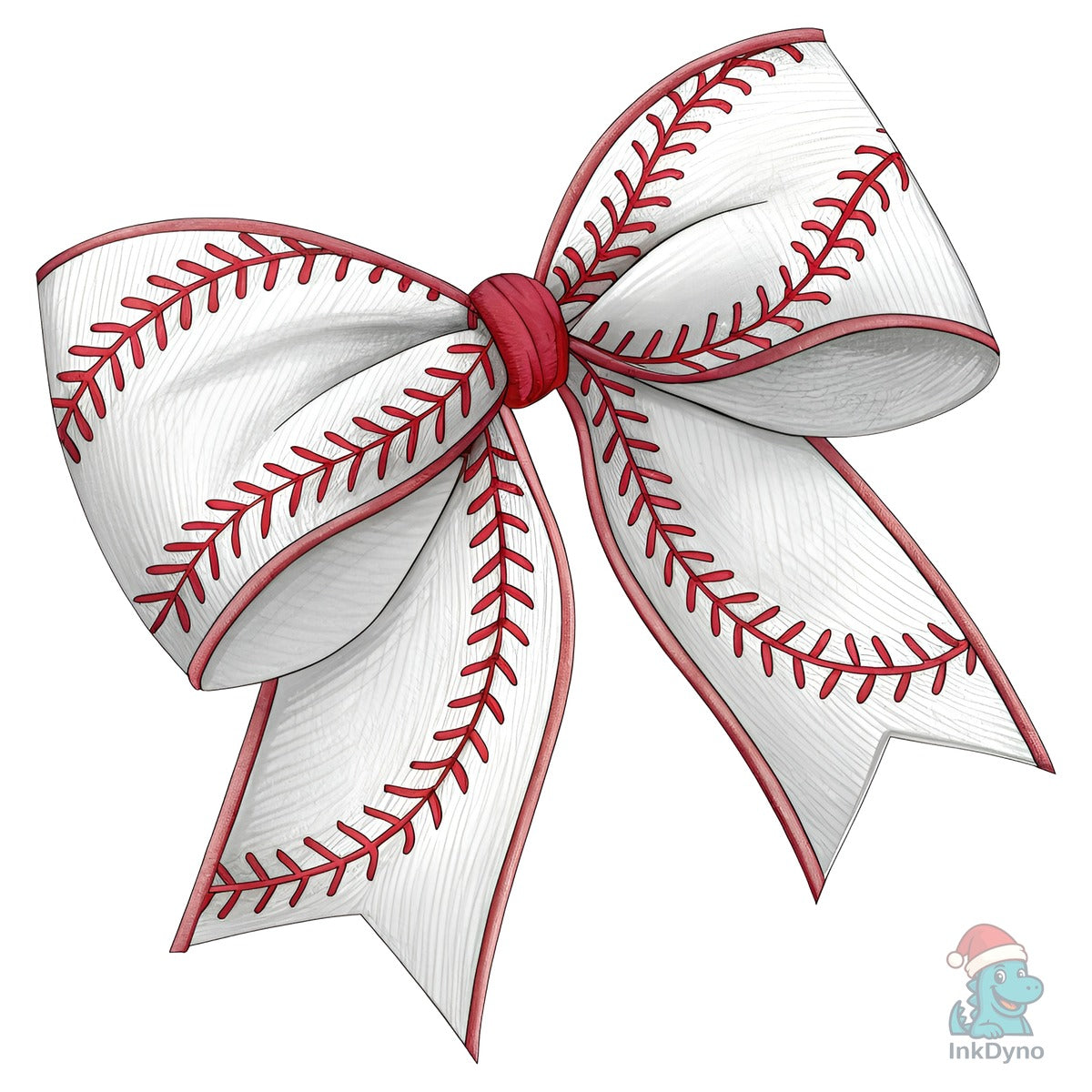 Vintage Baseball Bow Coquette