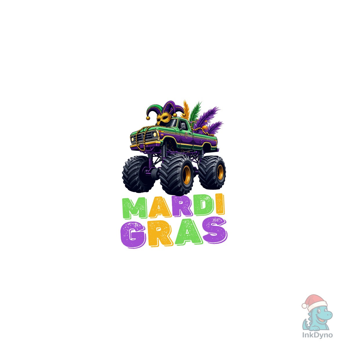 Kids Monster Truck Mardi Gras Gift
