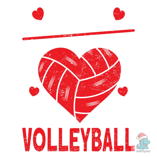 V is for Volleyball Valentine T-shirt - DTF Transfer