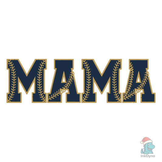 Baseball Mama Graphic Design with Stitch - DTF Transfer