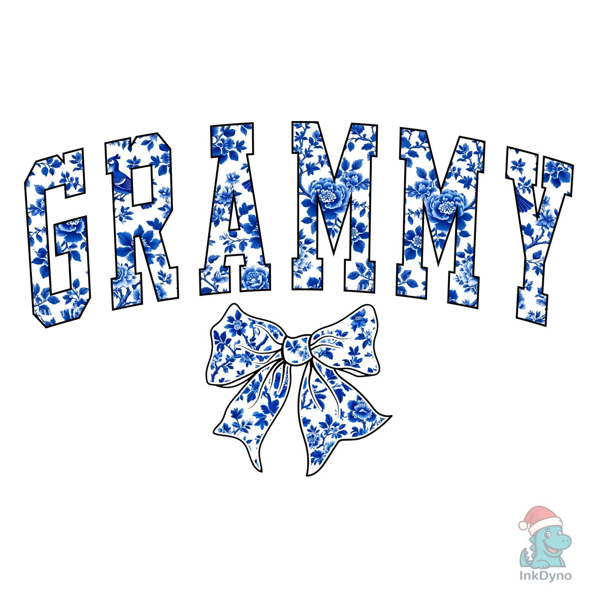 Coquette Grammy Chinoiserie Blue Bow