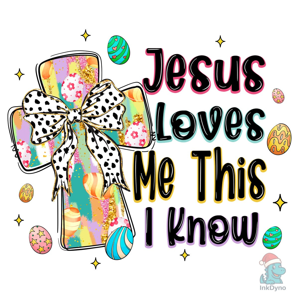 Glitter Christian Easter Cross