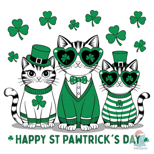 Happy St Pawtrick's Day St. Patricks - DTF Transfer
