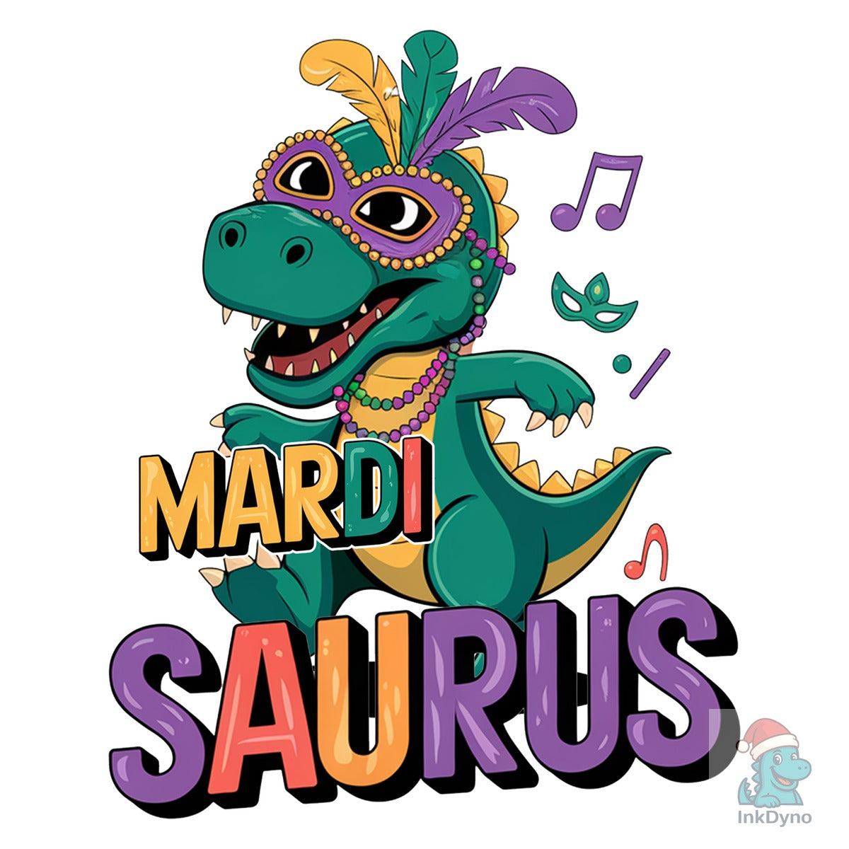 Mardi Saurus Sublimation Design