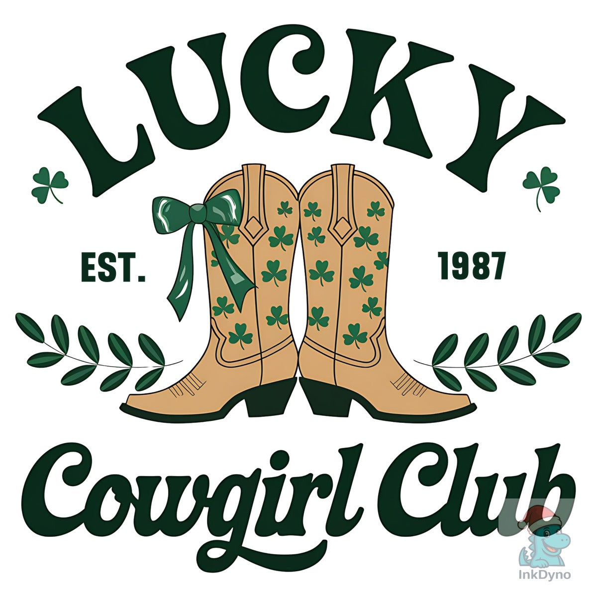 St. Patrick's Day Lucky Cowgirl Coquette