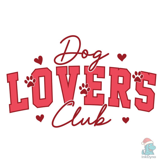 Dog Lovers Dog Valentine Club Heart - DTF Transfer