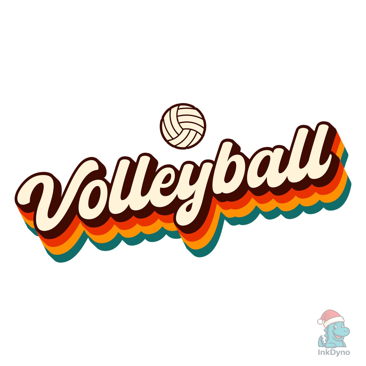 Retro Volleyball T-shirt Design for Kids