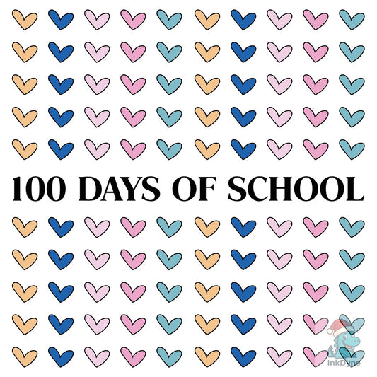 100 Days of School Shirt Love - DTF Transfer