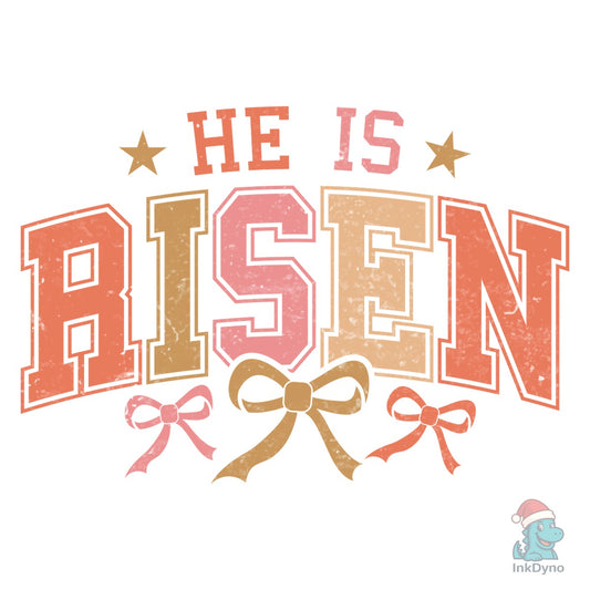 Easter Christian Risen Bow - DTF Transfer