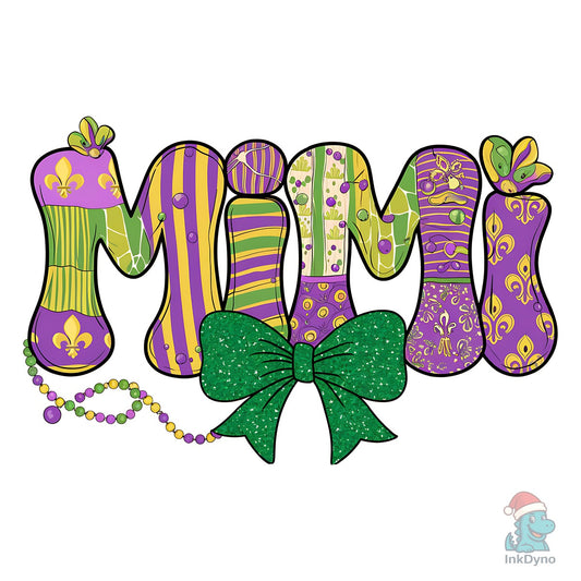 Mimi Mardi Gras T-shirt - DTF Transfer