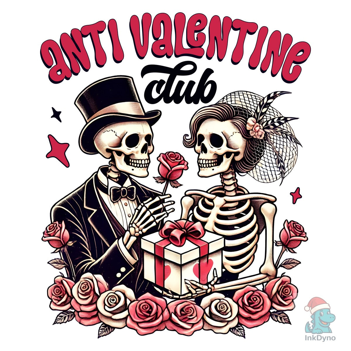 Anti Valentine Club Sublimation Design