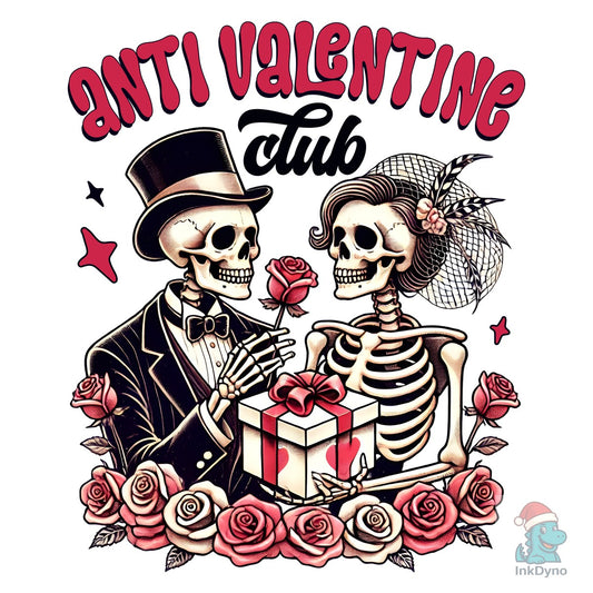 Anti Valentine Club Sublimation Design - DTF Transfer