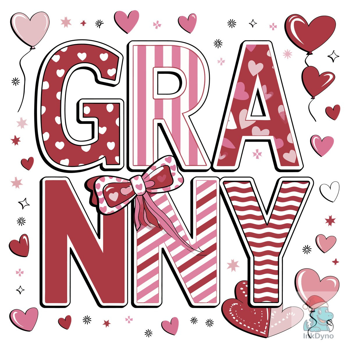 Granny Valentine Coquette Bow