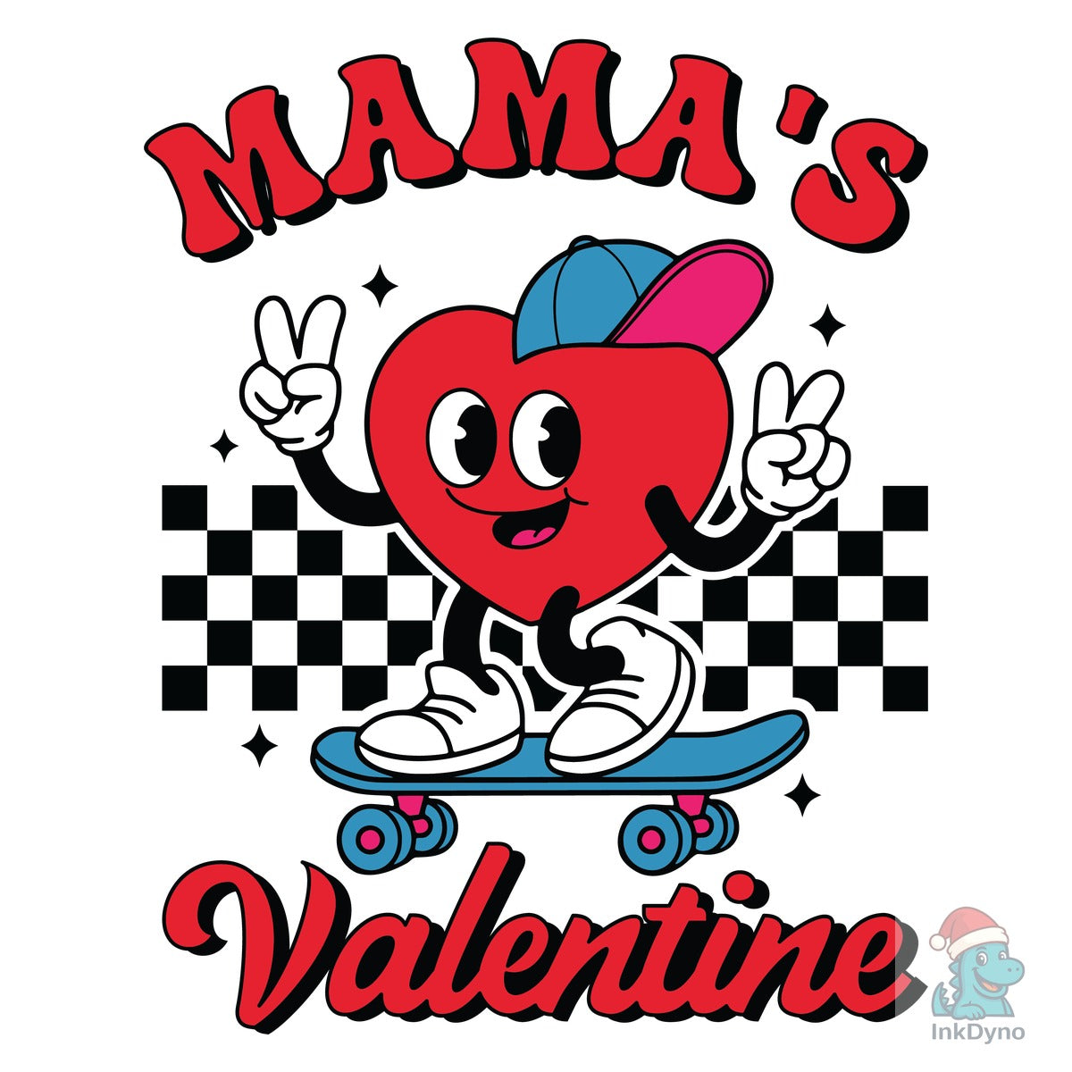 Mama's Valentine Heart Boy Ball Cap