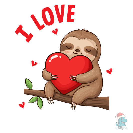 I Love You Slow Valentine's Day T-shirt - DTF Transfer