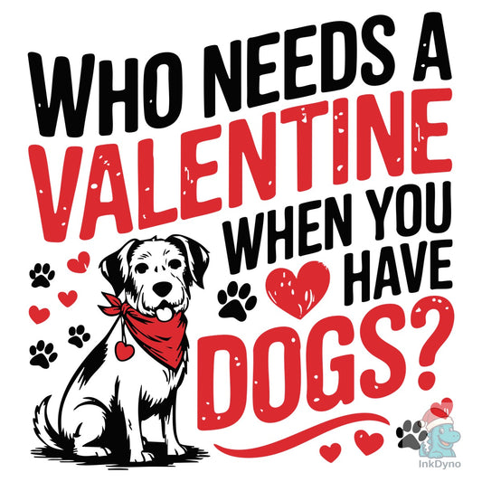 Valentine Dog Hearts and Paw Pet - DTF Transfer