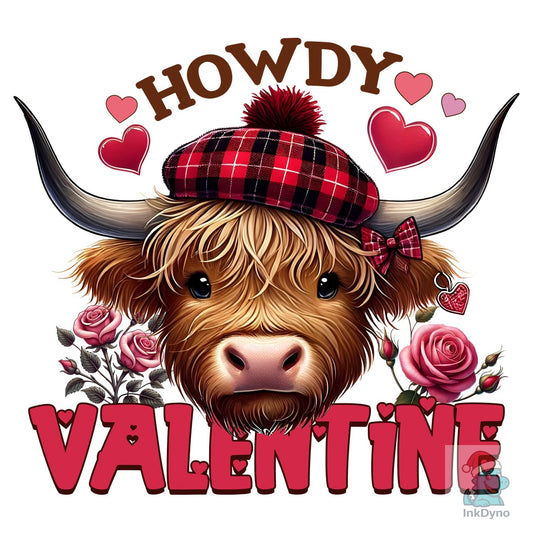 Howdy Valentine Sublimation Design - DTF Transfer