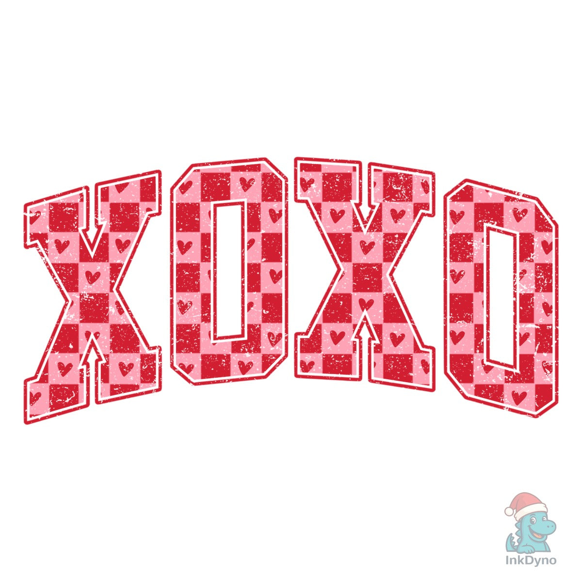 XOXO Checkered Hearts Varsity