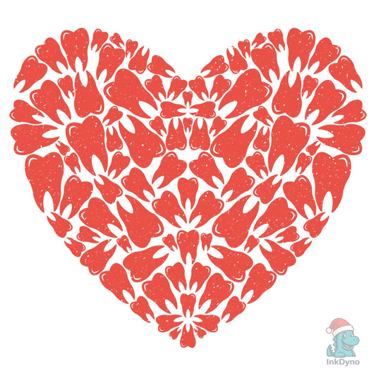 Tooth Heart Valentine - DTF Transfer
