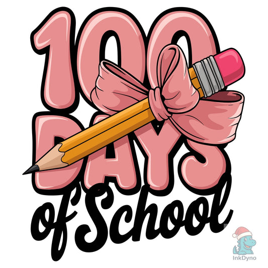 Retro 100 Days of School T-Shirt - DTF Transfer