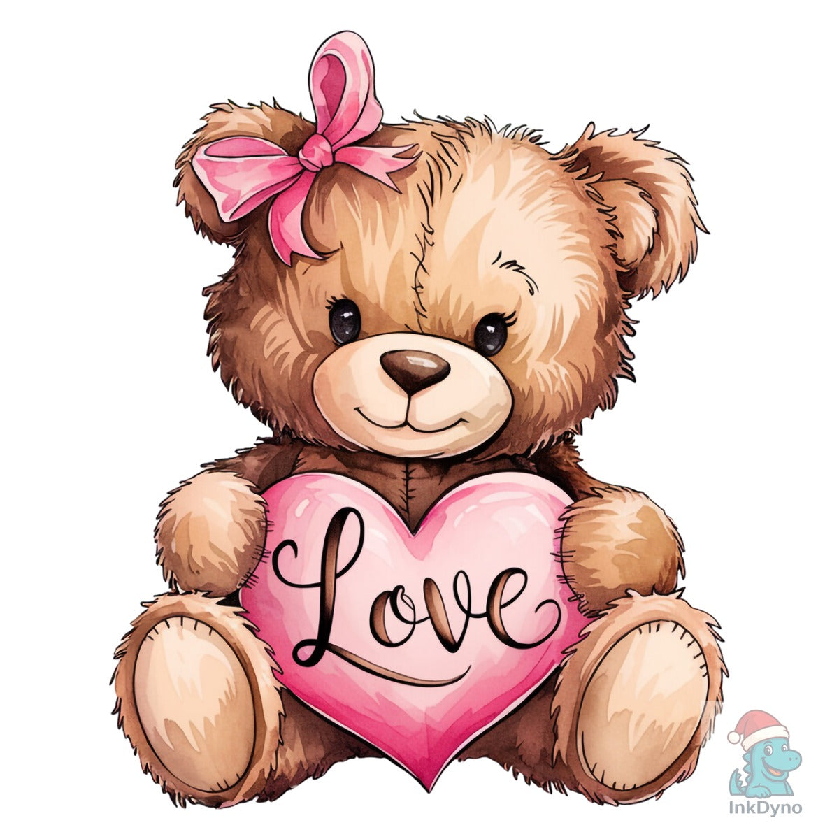 Bear Heart Pink Valentine Coquette
