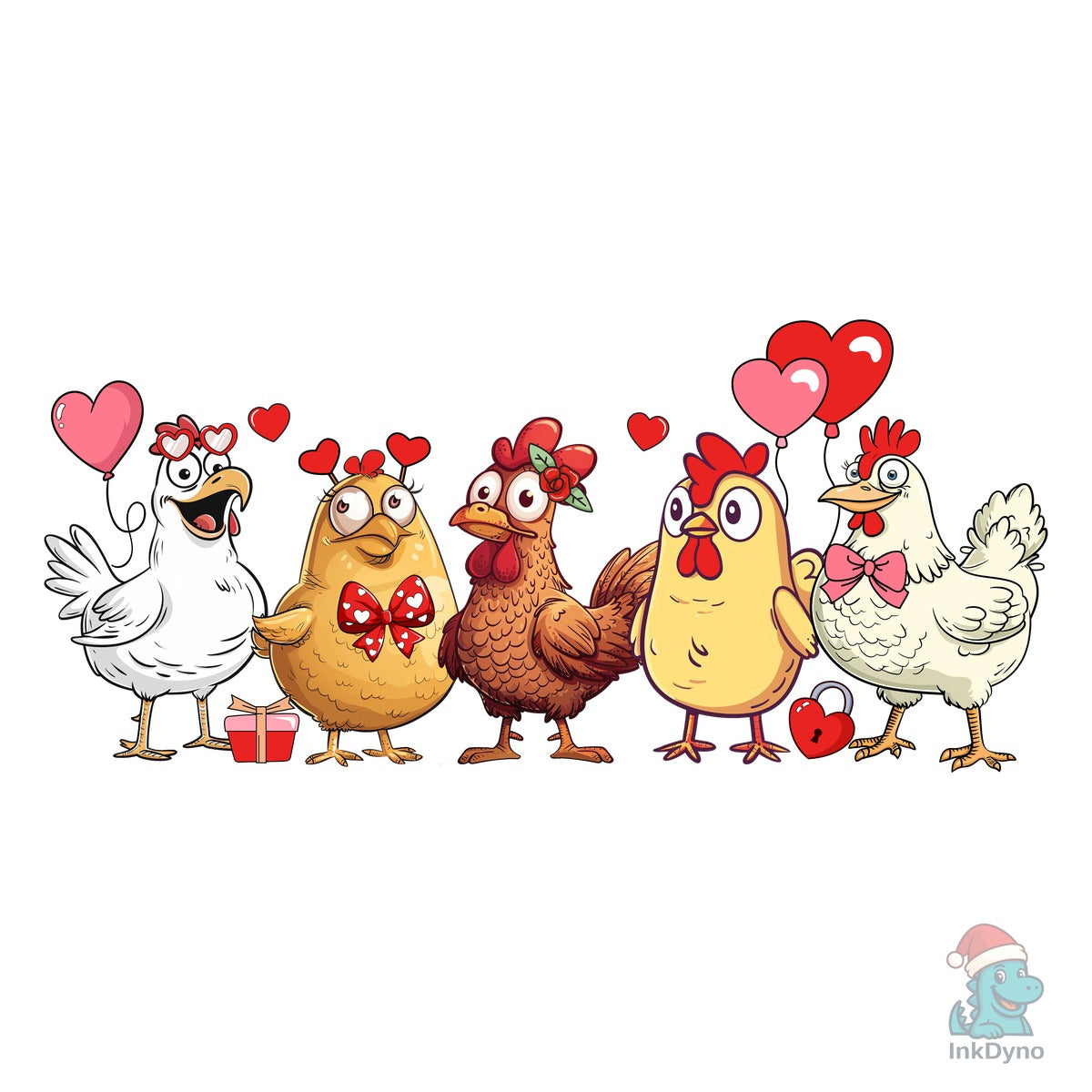 Chicken Valentine Heart