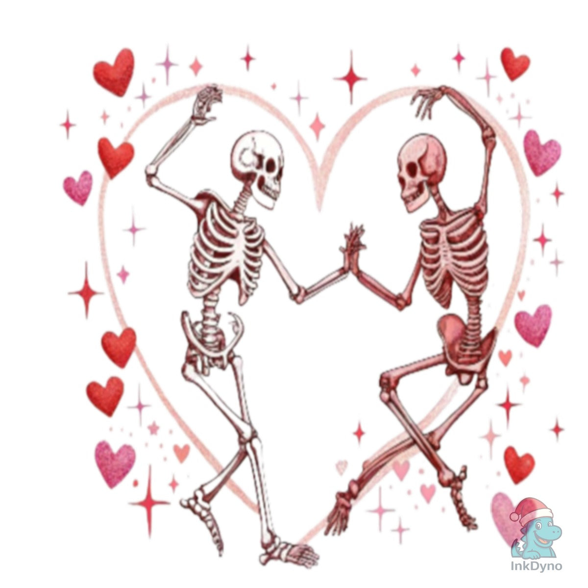 Valentine's Day Skeleton Heart
