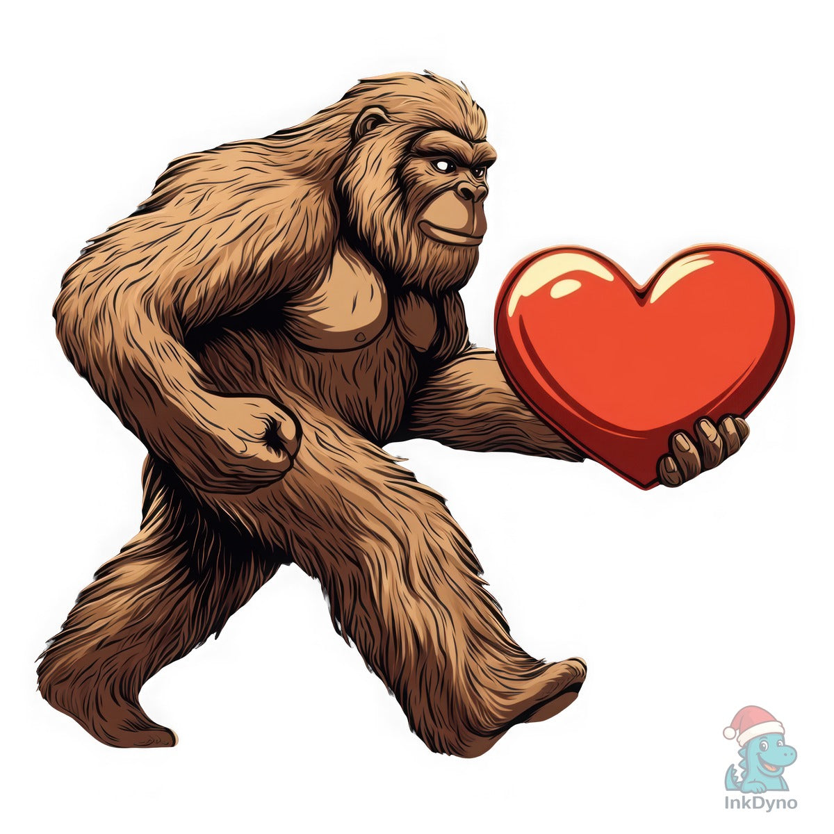 Bigfoot Heart Valentine's Day