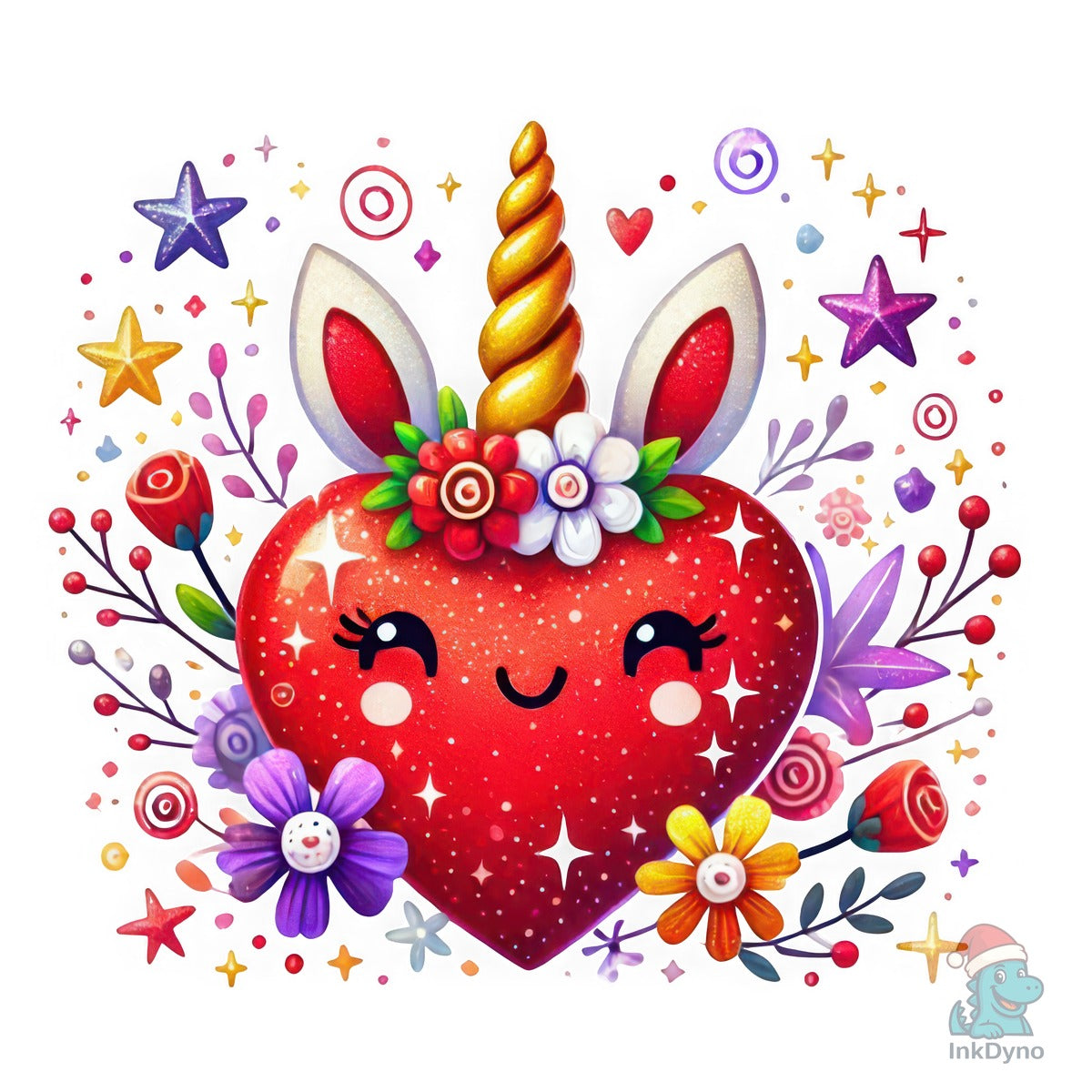 Cute Unicorn Heart Valentine's Day