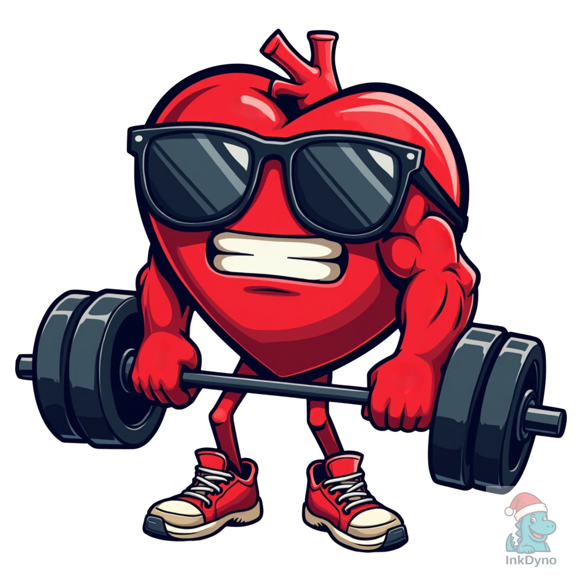 Valentines Day Heart Weightlifting Tee