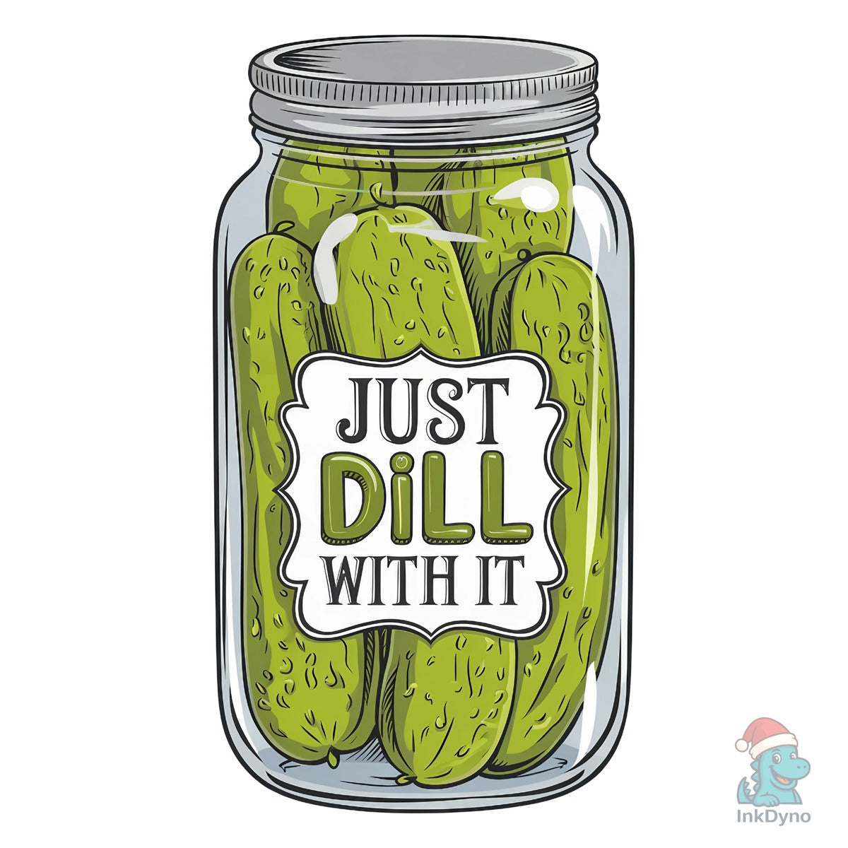 A Jar of Pickles Sublimation Design