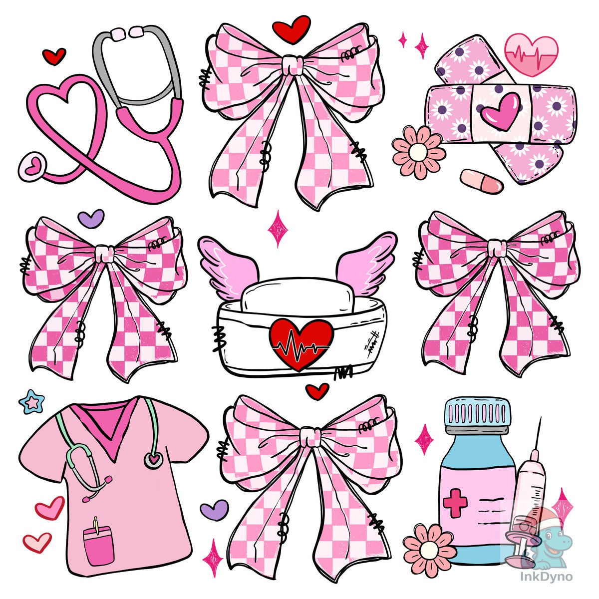 Nurse Valentine Pink Coquette Medical