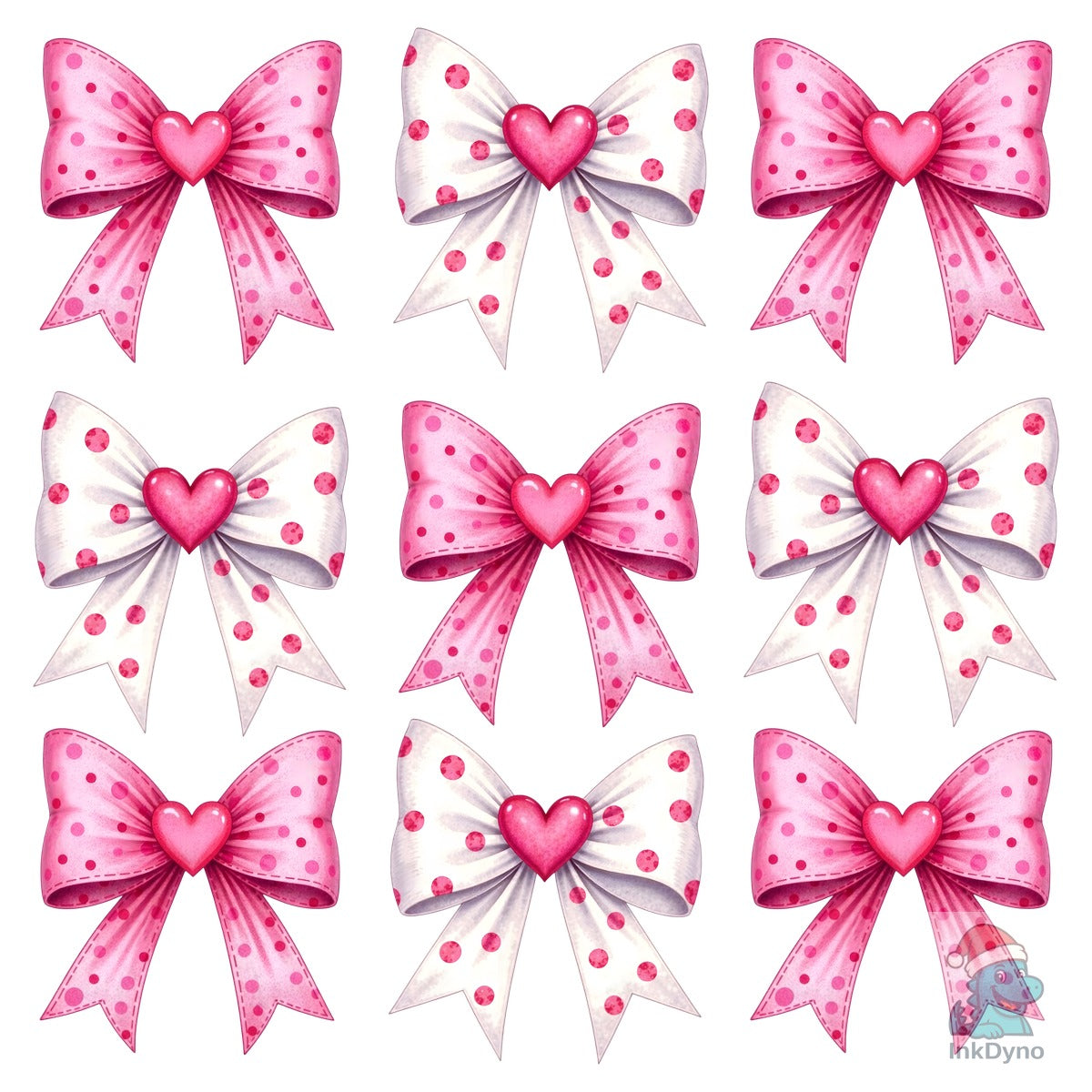 Coquette Pink Bow Sublimation