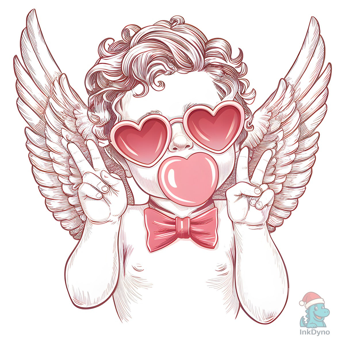 Funny Retro Cupid Valentine